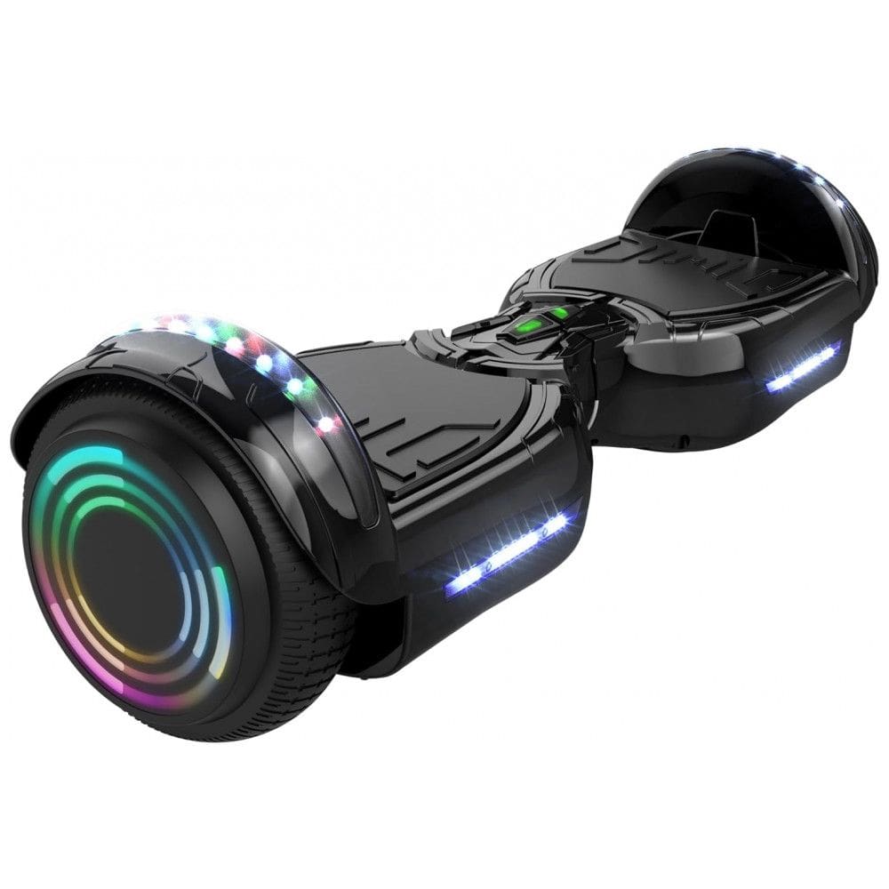 Hoverboard Hoverstar Preto Cromado com Bluetooth e Rodas LED – Crianças e Adolescentes
