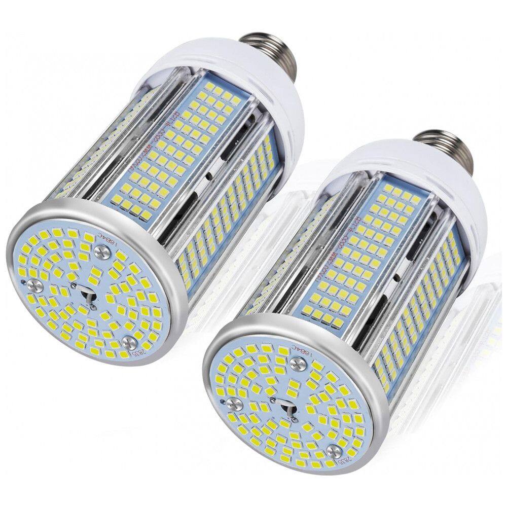 Lâmpada LED Corn 50W (2 un) Elivern, 6000 lúmens, 5000K daylight, base E26/E27, super brilhante, para iluminação residencial