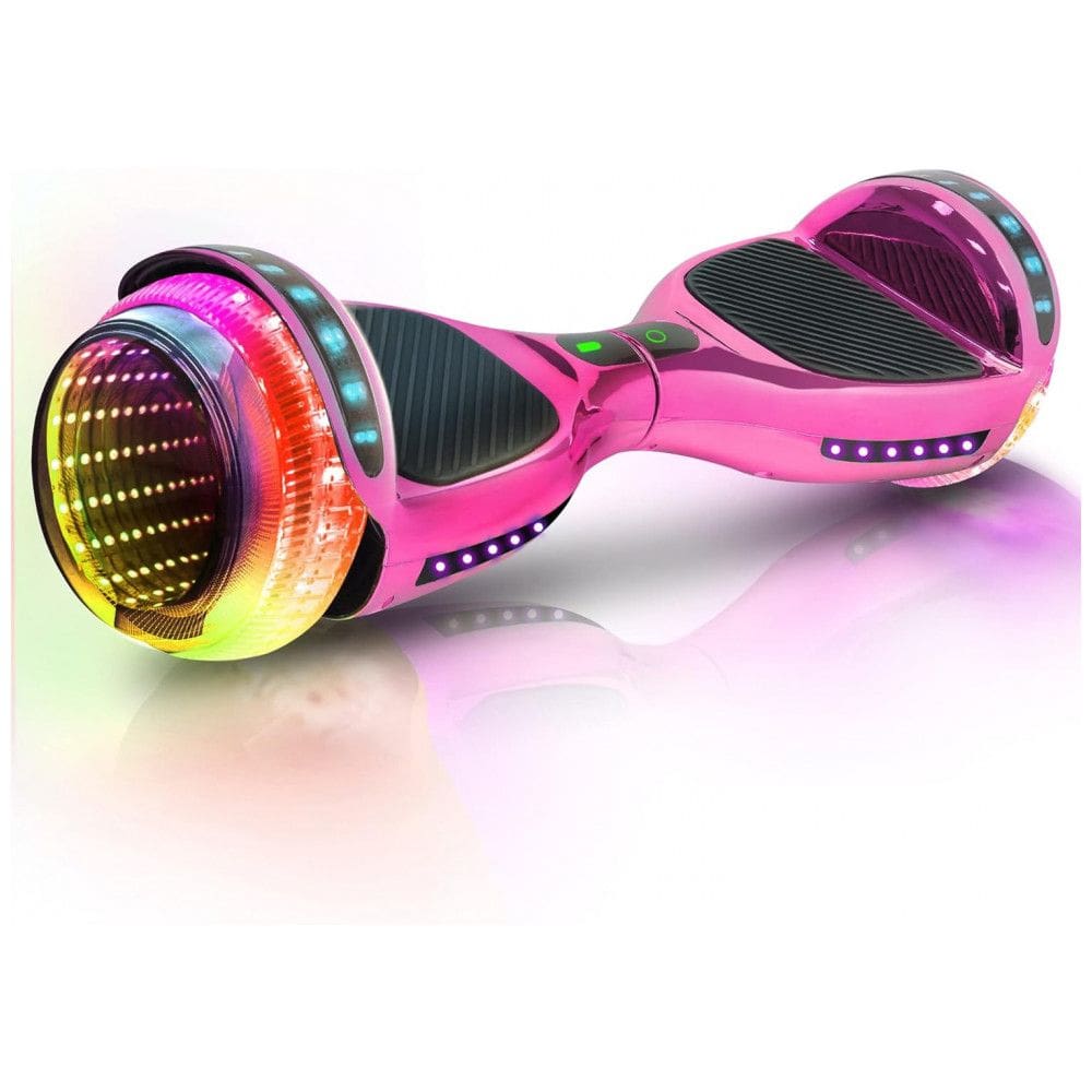 Hoverboard Emaxusa Rosa de 6,5 Polegadas para Crianças com Bluetooth, Rodas LED Estilo Túnel e Superfície Antiderrapante