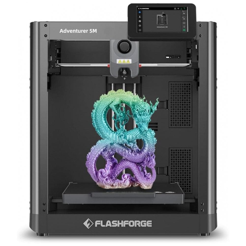 Impressora 3D FLASHFORGE AD5M, Velocidade de 600mm/s, Auto Nivelamento em 1 Clique, Volume de Impressão 220x220x220mm