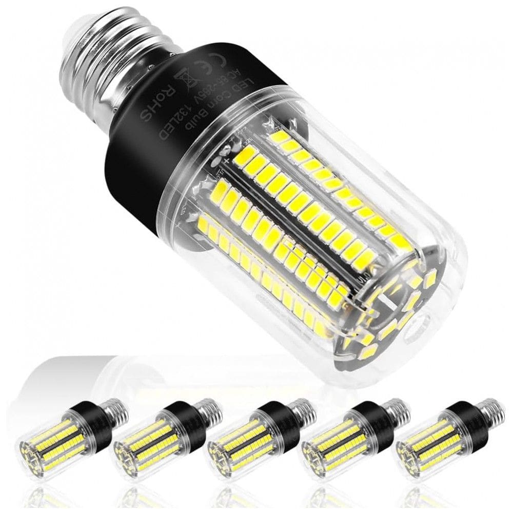 Lâmpadas LED tipo milho 25W pacote com 6 unidades, equivalentes a 250W, super brilhantes com 3146 lúmens, base E26/E27 padrão para