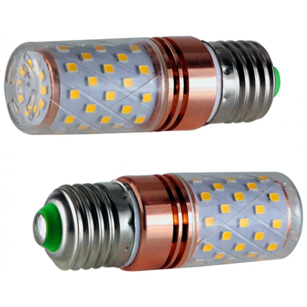 YSJX Lights 2-Pack Lâmpadas LED COB Corn Base Preta 6W E27– Luz Quente para Lustres e Decoração Residencial Econômica e Versátil,GSYFDZWZX