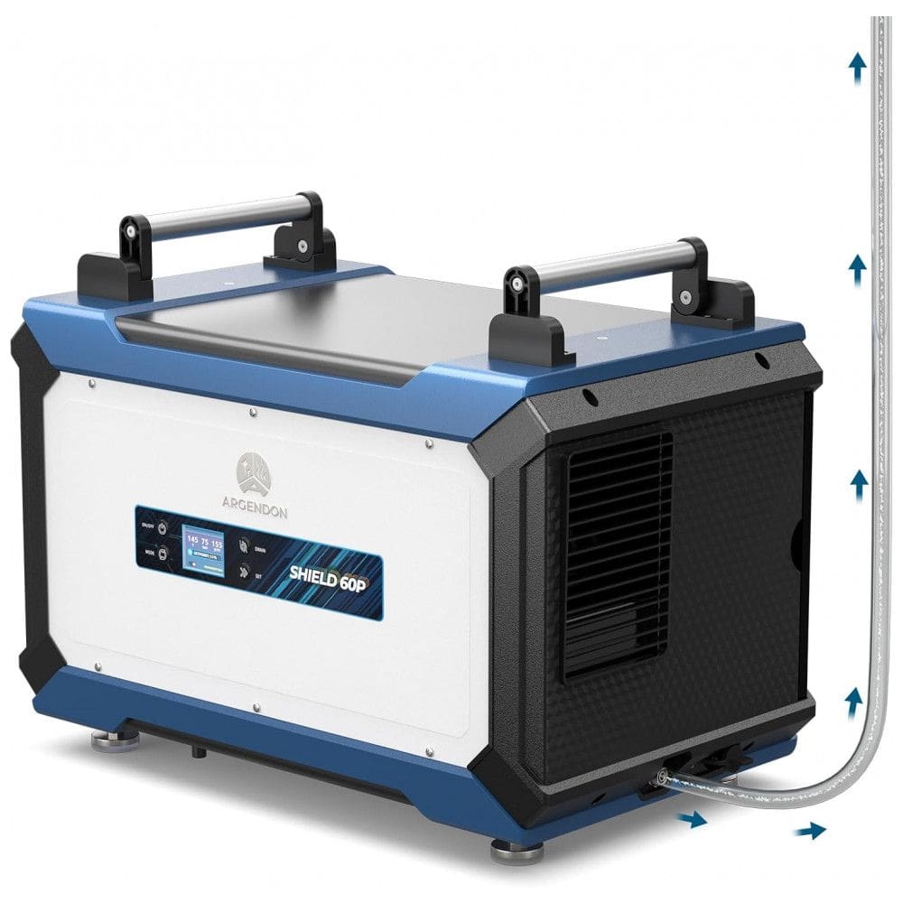 Desumidificador ARGENDON para Espaços de Rastejamento com Bomba e Mangueira de Drenagem, Desumidificador Comercial de 68 litros