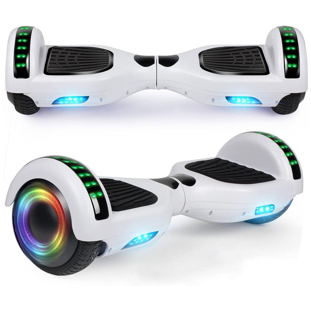 Hoverboard LIEAGLE 6,5” A002 Branco com Luzes LED, Bluetooth e Autoequilíbrio