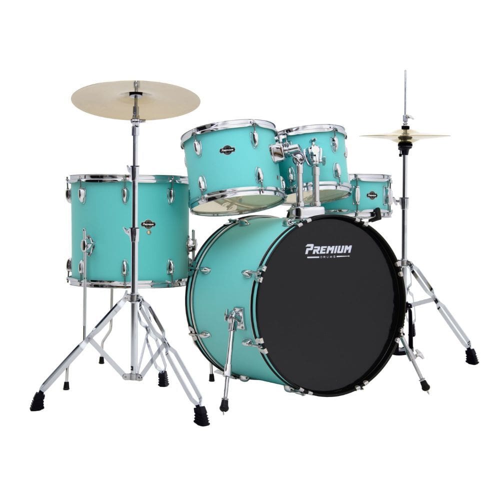 Bateria Acústica Premium Max PM22 Surf Green com Bumbo 22”
