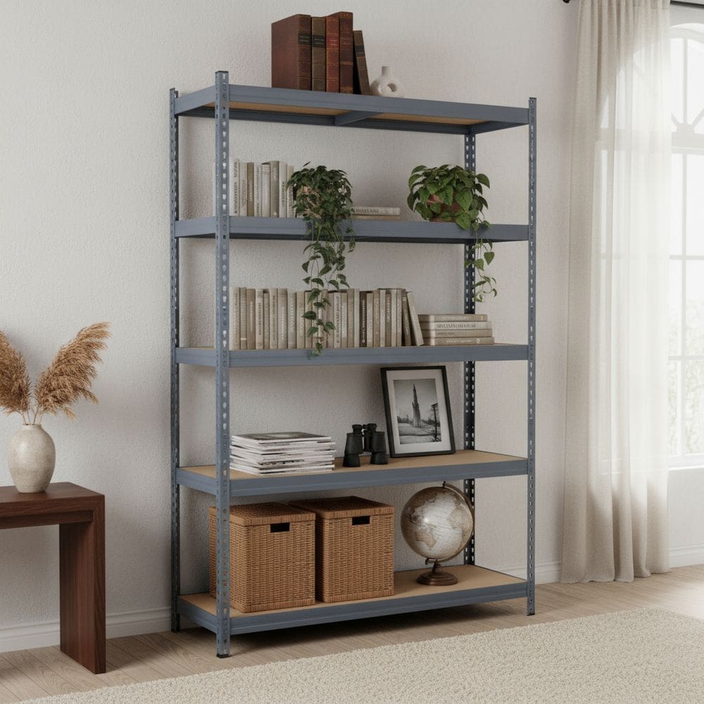 Estante De Aco Mdf 4 Prateleiras 190x150x60cm 1200kg Spaceo