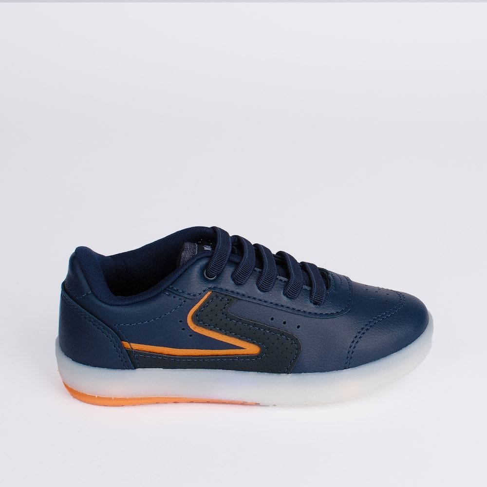 Tênis Infantil Com Led Casual Menino Kidy 184-0099-0002