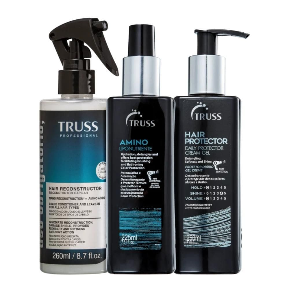 Kit Truss Uso Obrigatório Amino Hair Protector 3 Produtos