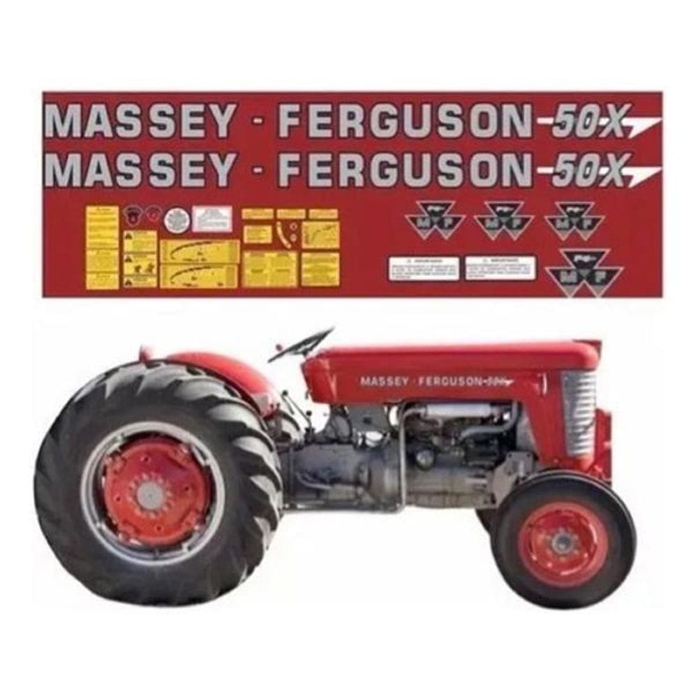 Kit Adesivos Massey Ferguson Mf 50X