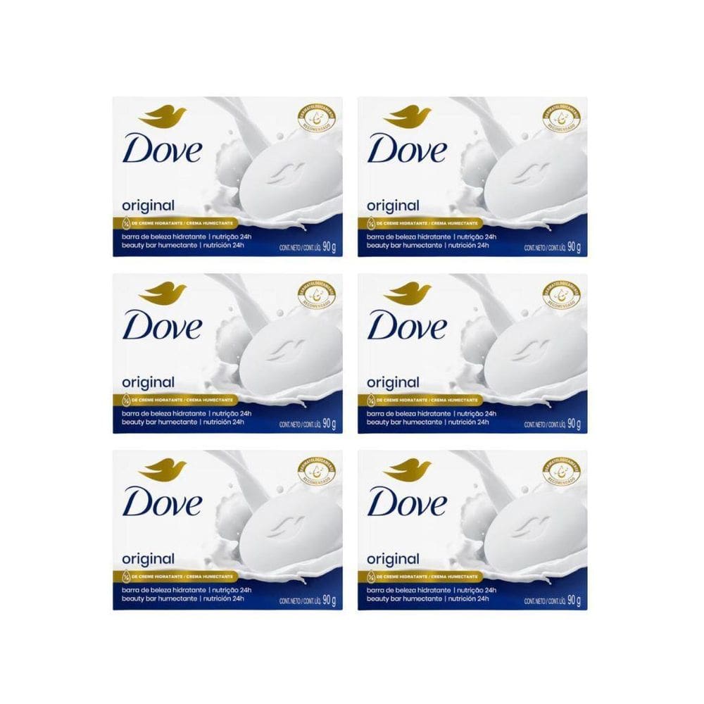 Sabonete Dove 90G Tradicional - Kit Com 6Un