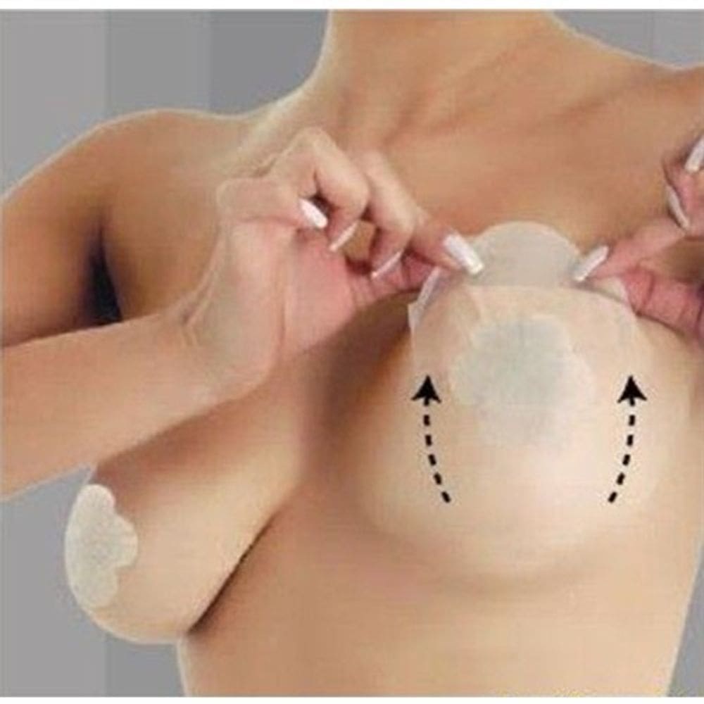 Sutiã Adesivo Levanta Seios 10 Peças Bare Lifts 5 pares