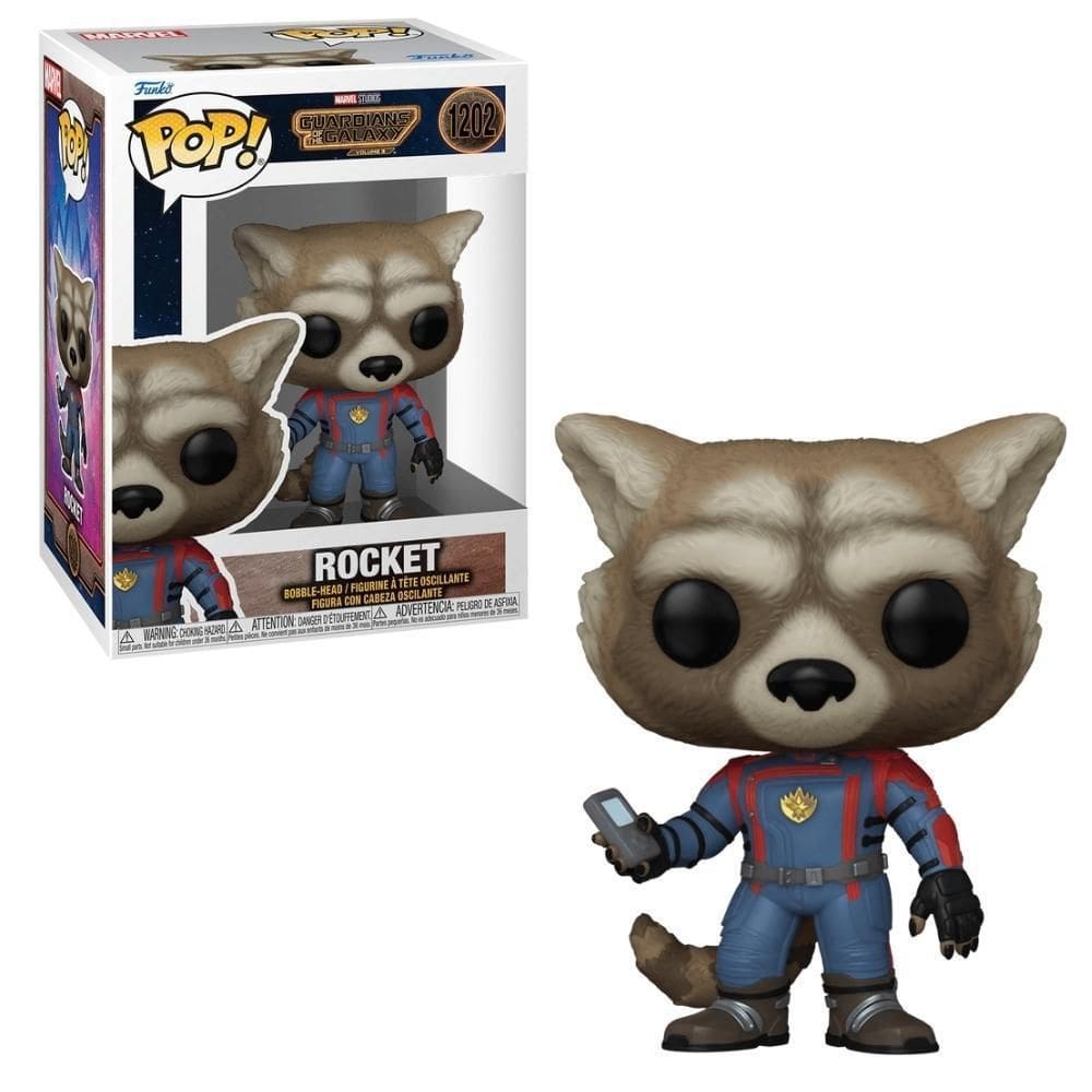 Boneco Funko Pop Marvel Guardiões Da Galáxia: Vol 3 Rocket