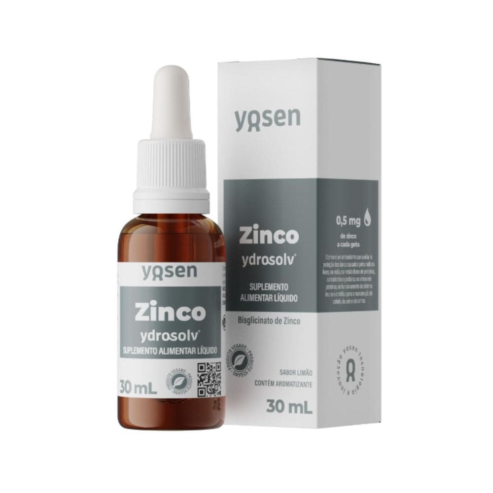 Suplemento Líquido Zinco Ydrosolv 30Ml Yosen