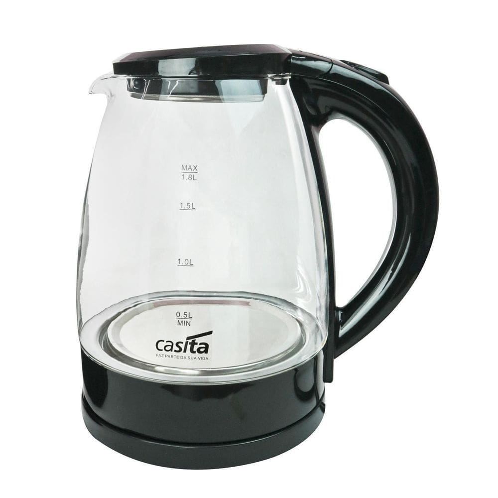 Jarra Eletrica Vidro Transparente Borossilicato 1.8 Litros
