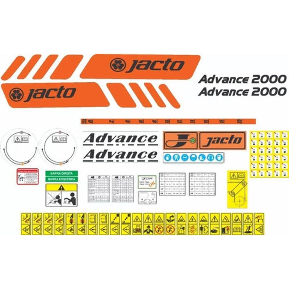 Kit Adesivos - Jacto Advance 2000 Para Pulverizador