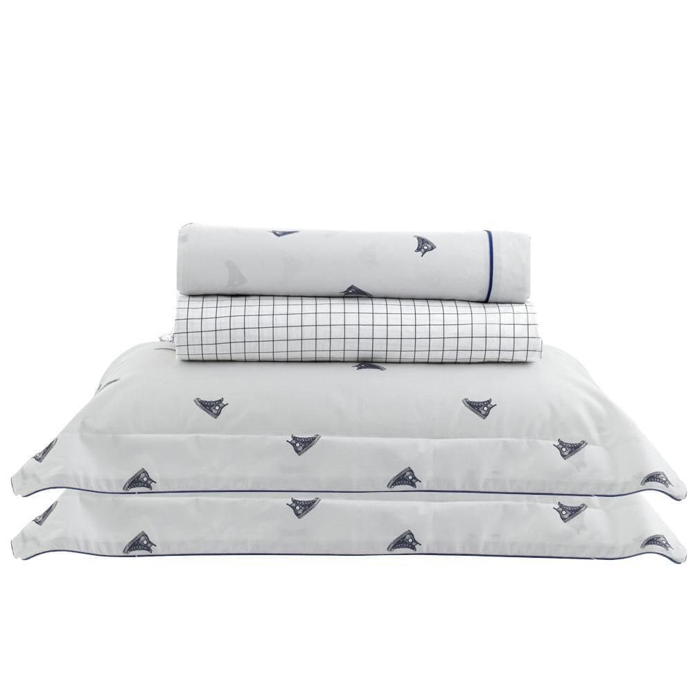 Jogo De Cama Casal 200 Fios Vintage - Kacyumara Tenis