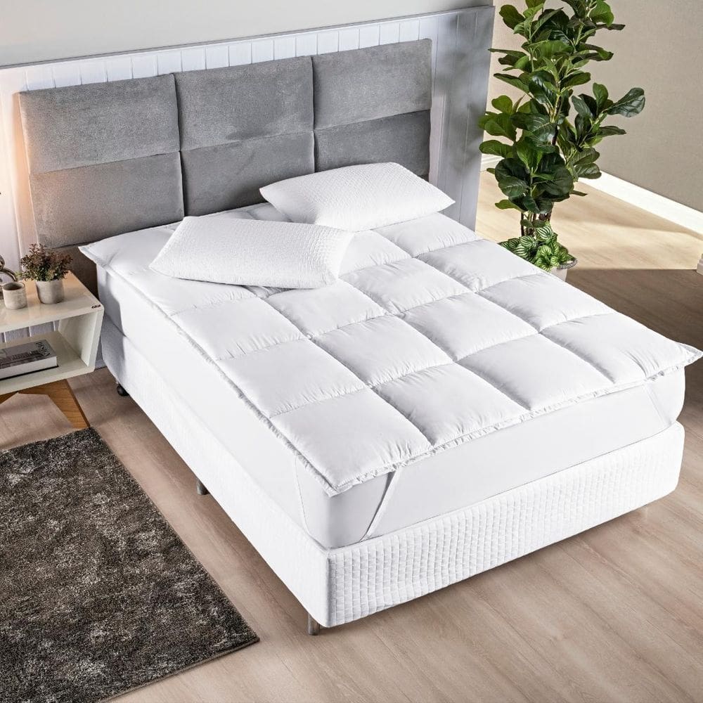 Protetor Colchão Pillow Top King Size Confort Antialérgico