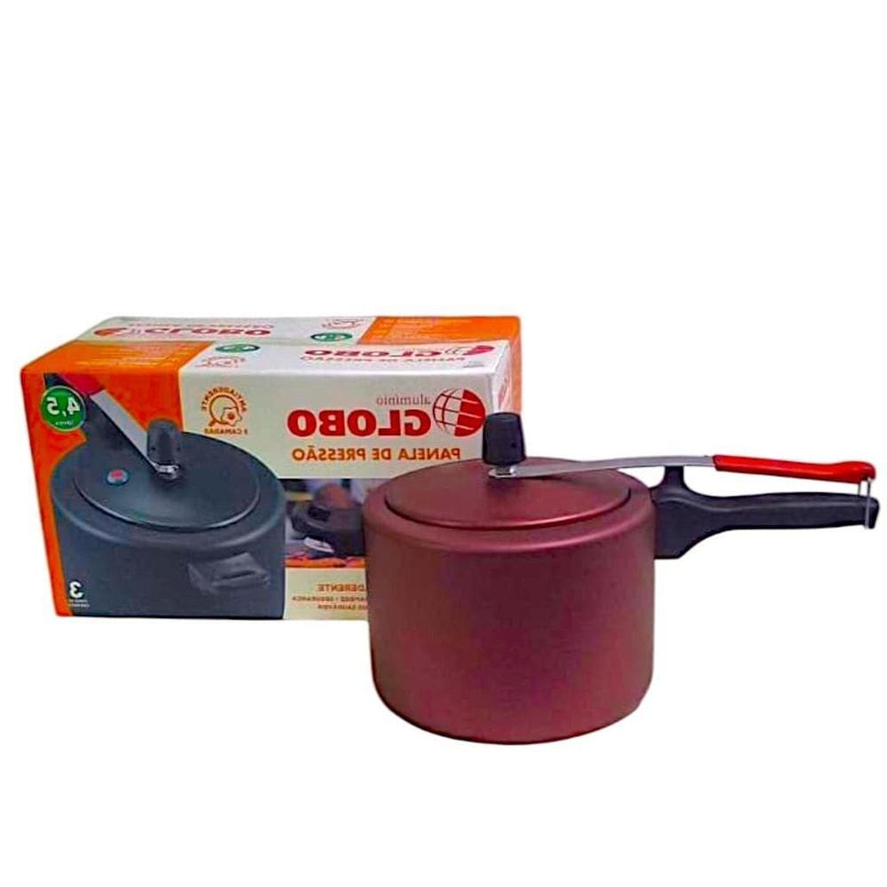 Panela De Pressão 4,5 Antiaderente Globo Cereja