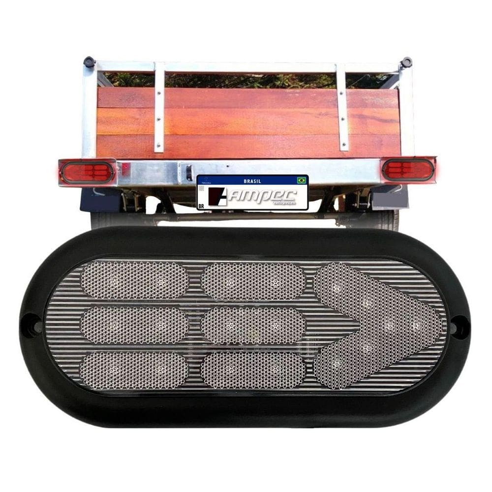 Lanterna Traseira Carretinha Universal 18 Leds Cristal