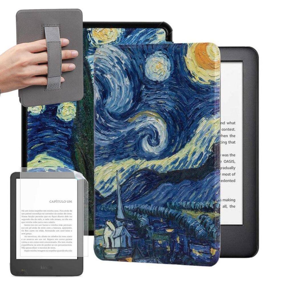 Case Estampado Para Kindle Paperwhite 12 Sa568B + Película