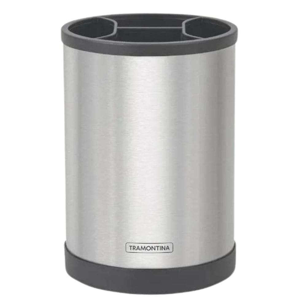 Porta Utensílios Giratório Talheres Plurale Inox Tramontina