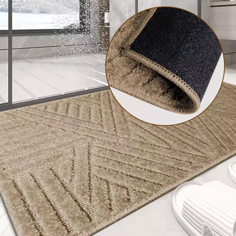 1 Tapete Banheiro Antiderrapante Grande 50X100 Js Tr M03