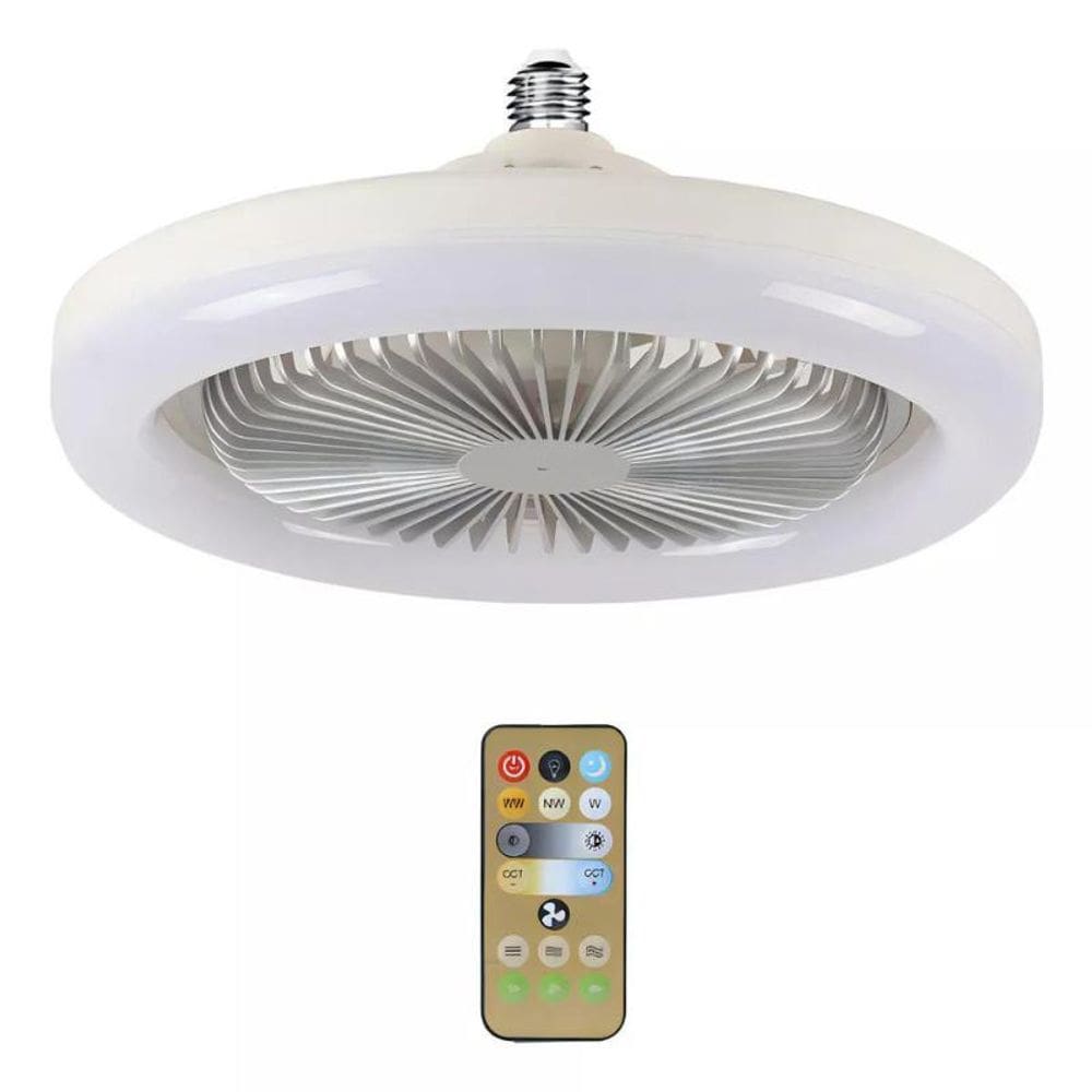Ventilador De Teto Branco Com Controle Remoto