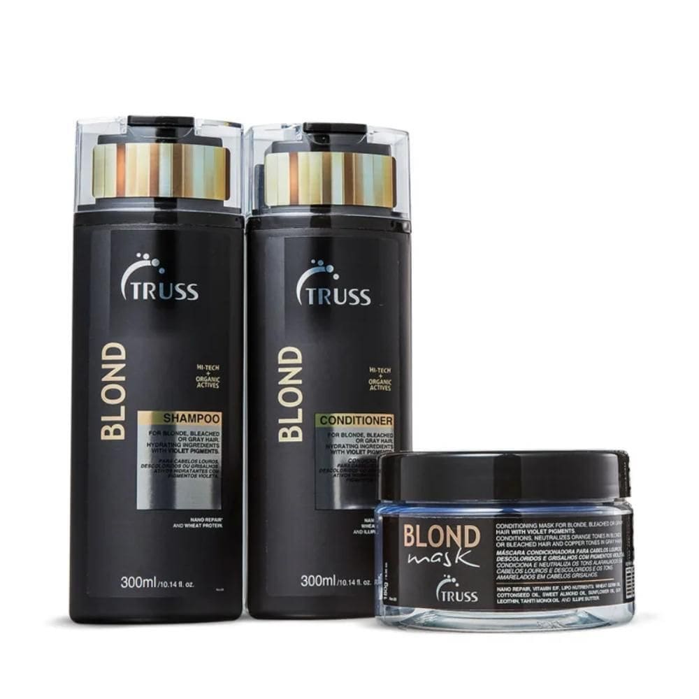 Kit Truss Mask Blond Shampoo E Cond. 300Ml + Blond Mask 180G