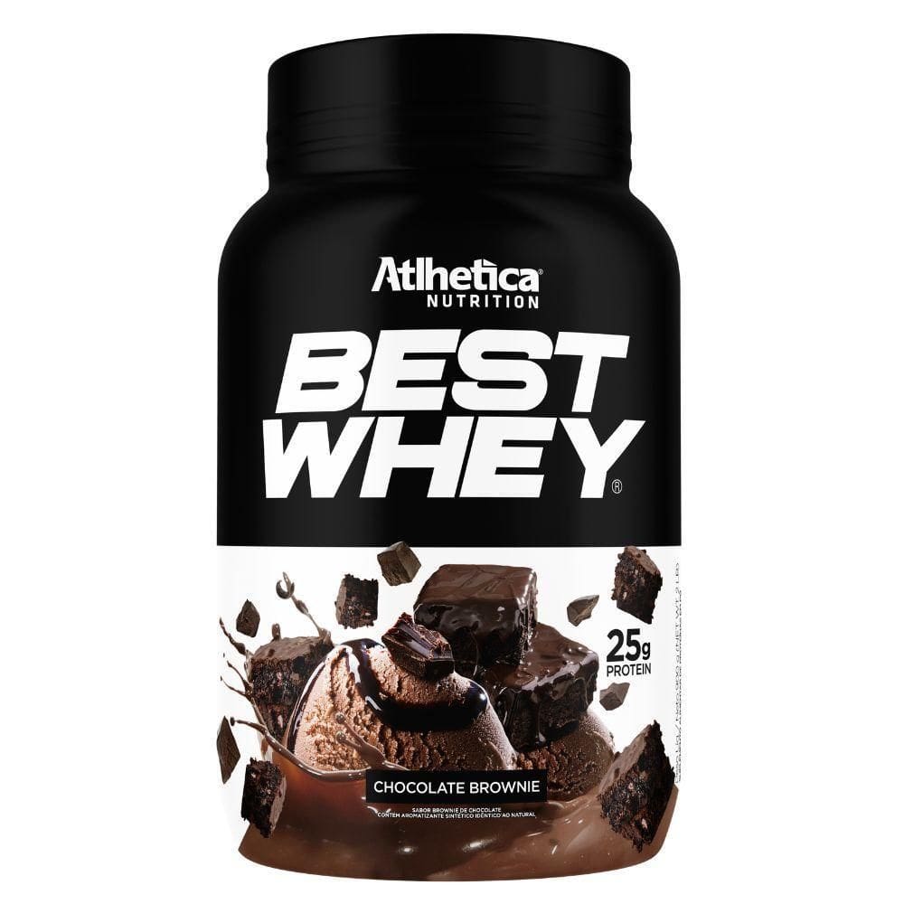 Suplemento Best Whey Isolado Hidro Brownie 900G - Atlhetica