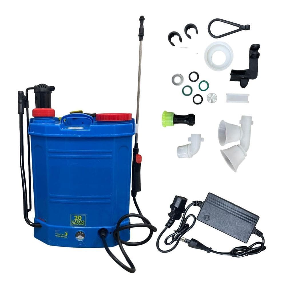Pulverizador Agrícola Costal Elétrico/Manual 2X1 20L C/Alças