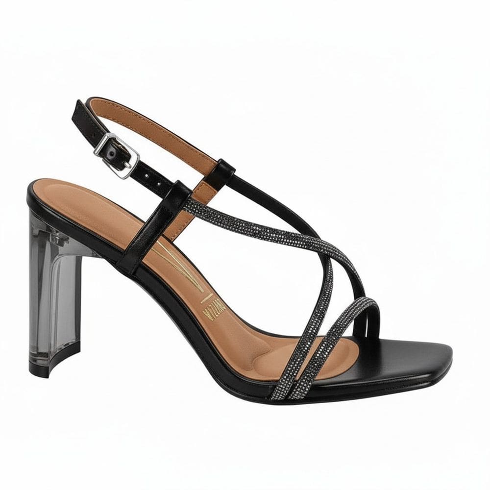 Sandalia Feminina Salto Vizzano Strass Festa 6457.414