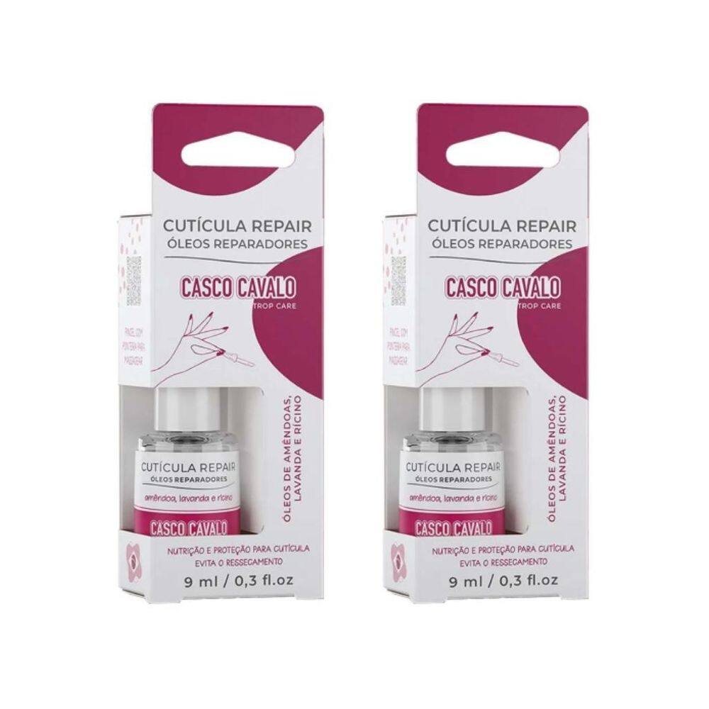 Casco De Cavalo Trop Care Reparador De Cuticulas 9Ml-Kit 2Un