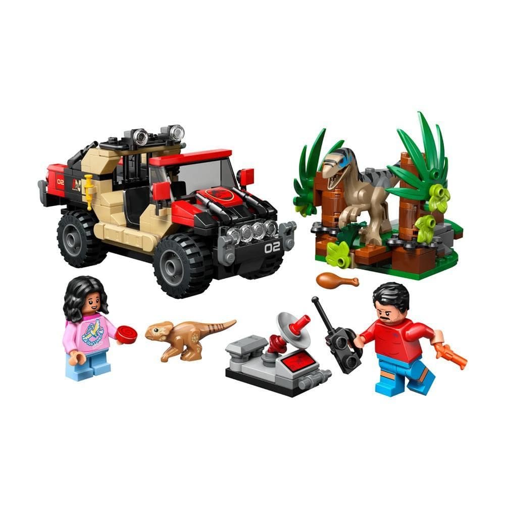 Lego Jurassic World Raptor Off-Road Escape 76972 - 285 Peças