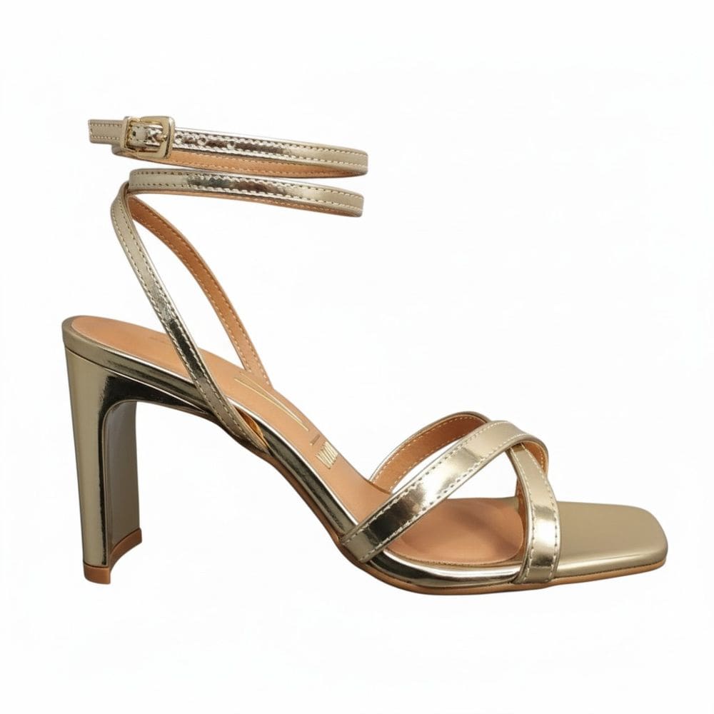 Sandalia Feminina Salto Vizzano Metalizado Festa 6457.715