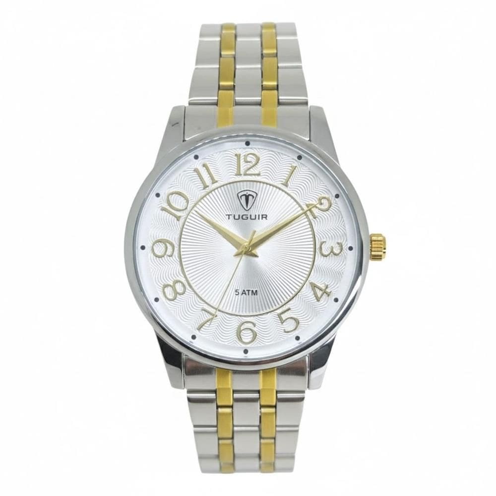 Relógio Tuguir Feminino Ref: Tg30423 Casual Bicolor