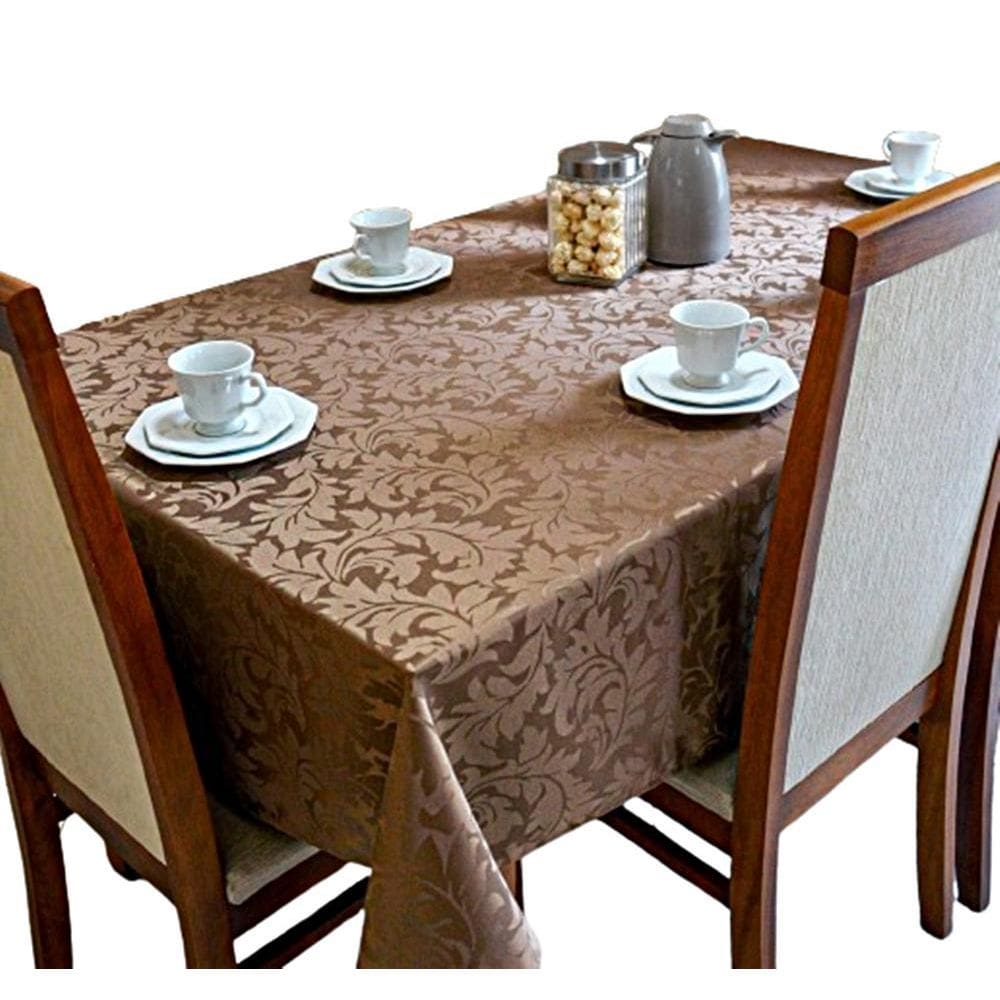Toalha De Mesa Jacquard 06 Lug Cozinha Retangular Tecido