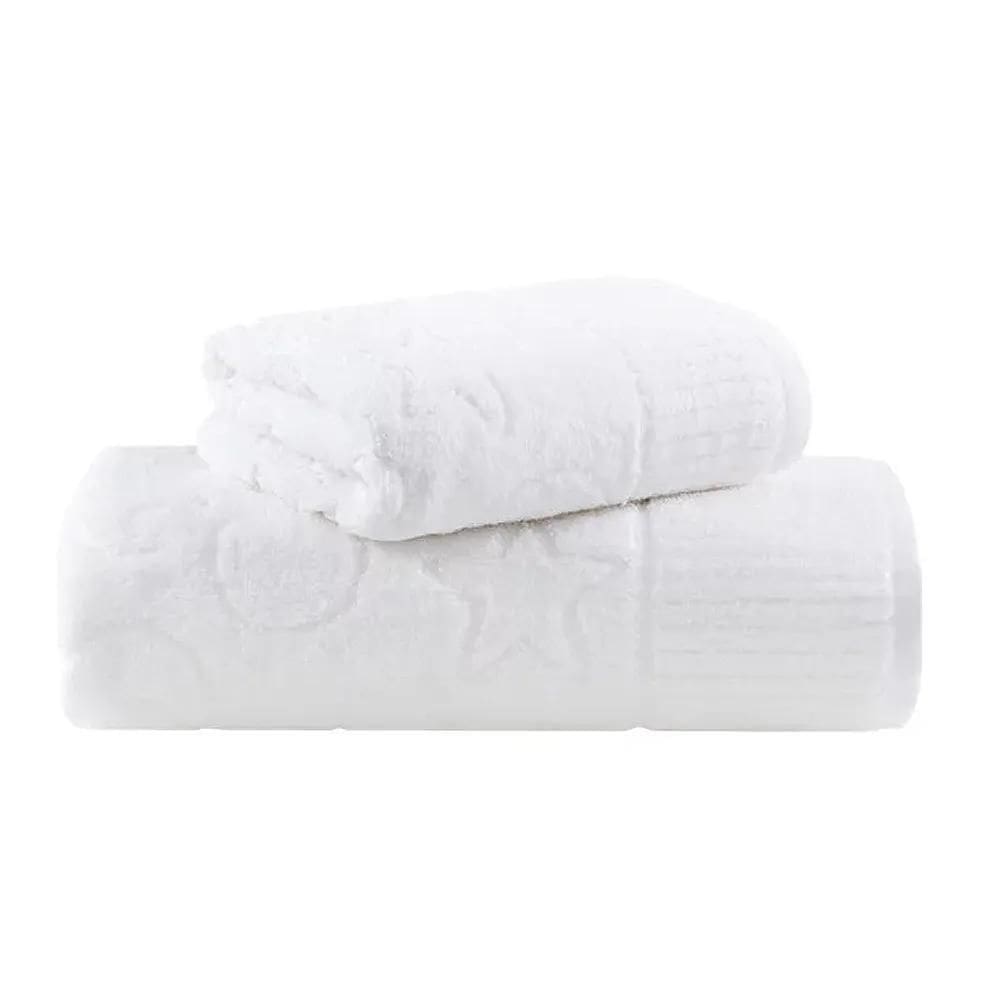 Jogo Toalhas Em Algodão 2 Peças Zodíaco - Buddemeyer Branco