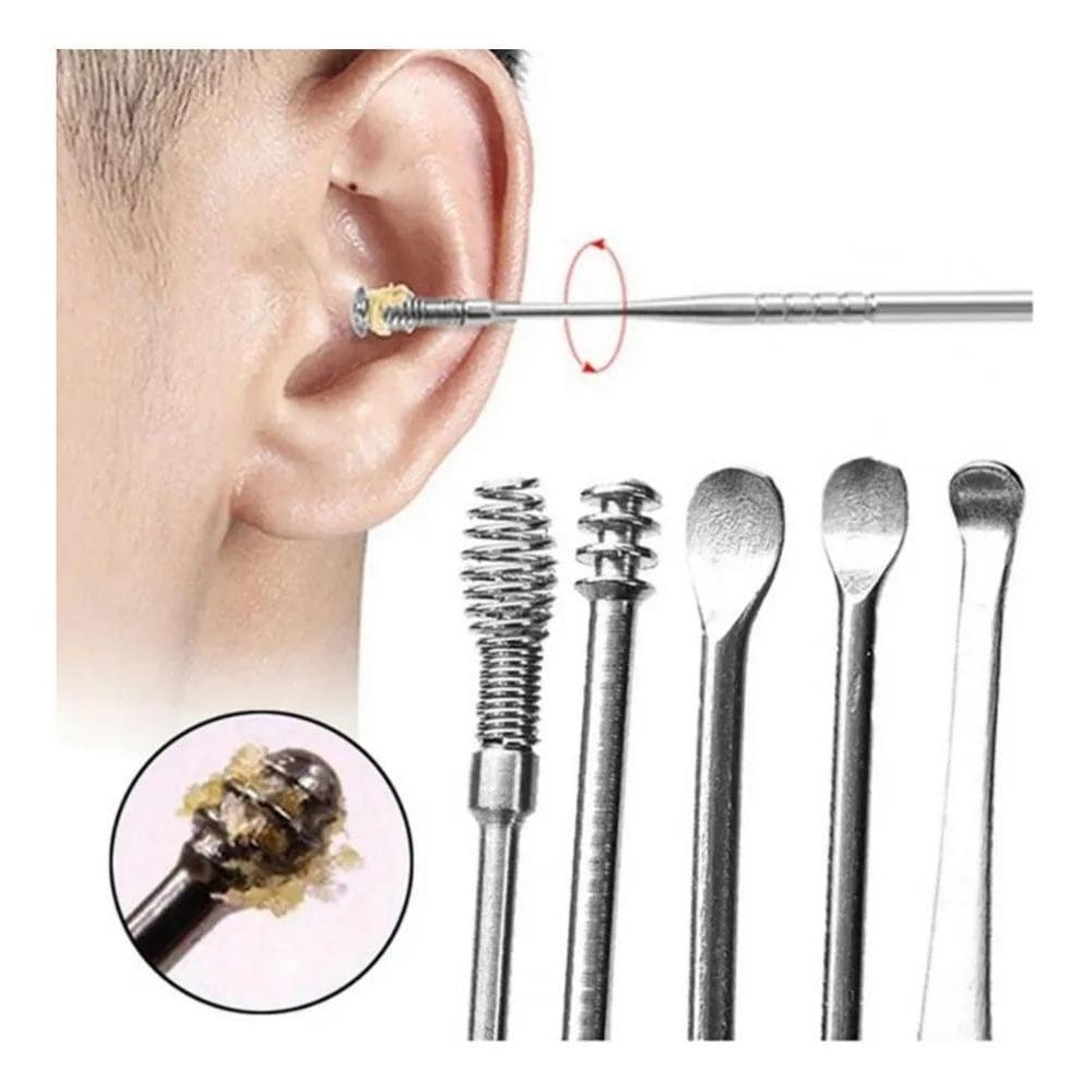 3X Limpador Ouvido Tira Cera Sujeira Smart Swab