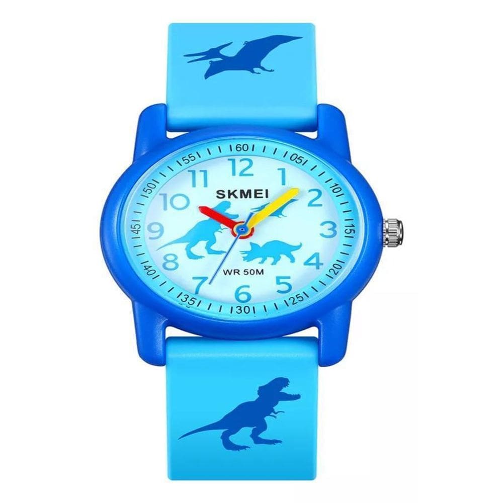 Relógio Infantil Skmei 2157Dr Azul Dinossauro