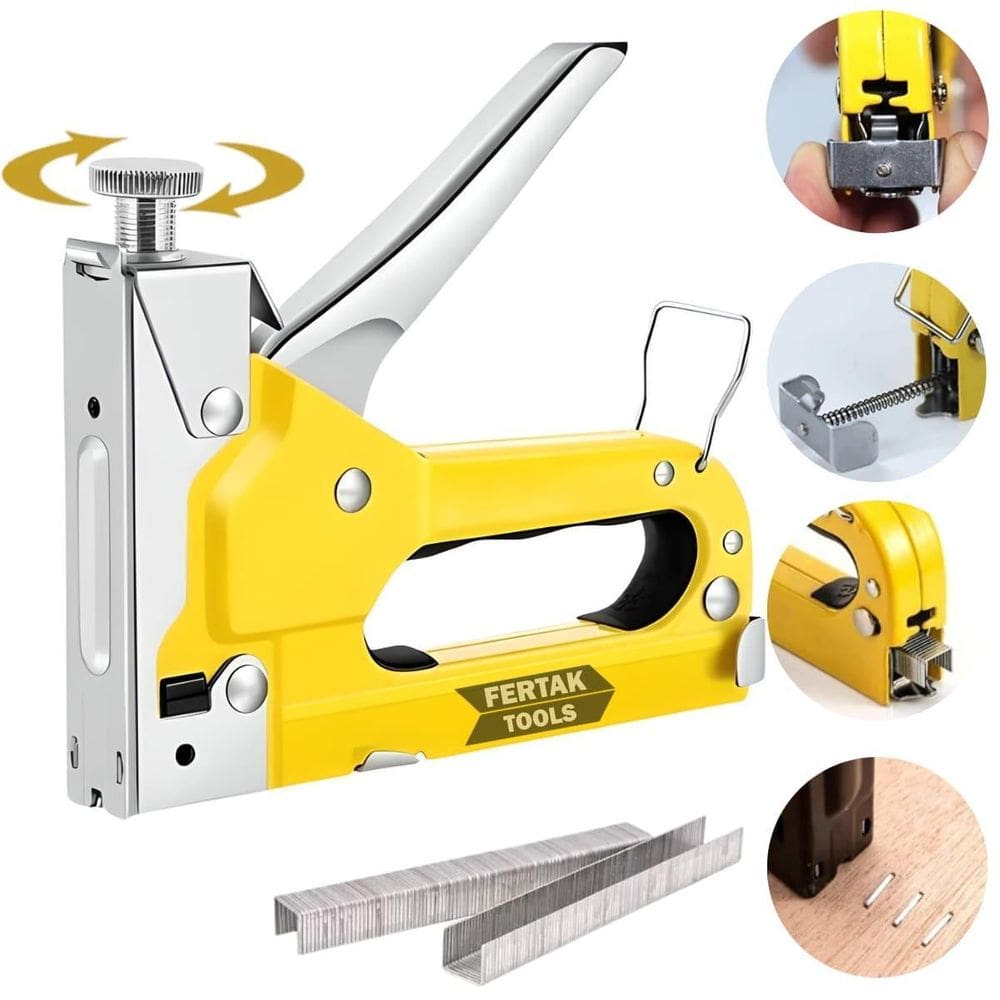 Grampeador Profissional Tapeceiro Madeira Pressão 4-14Mm