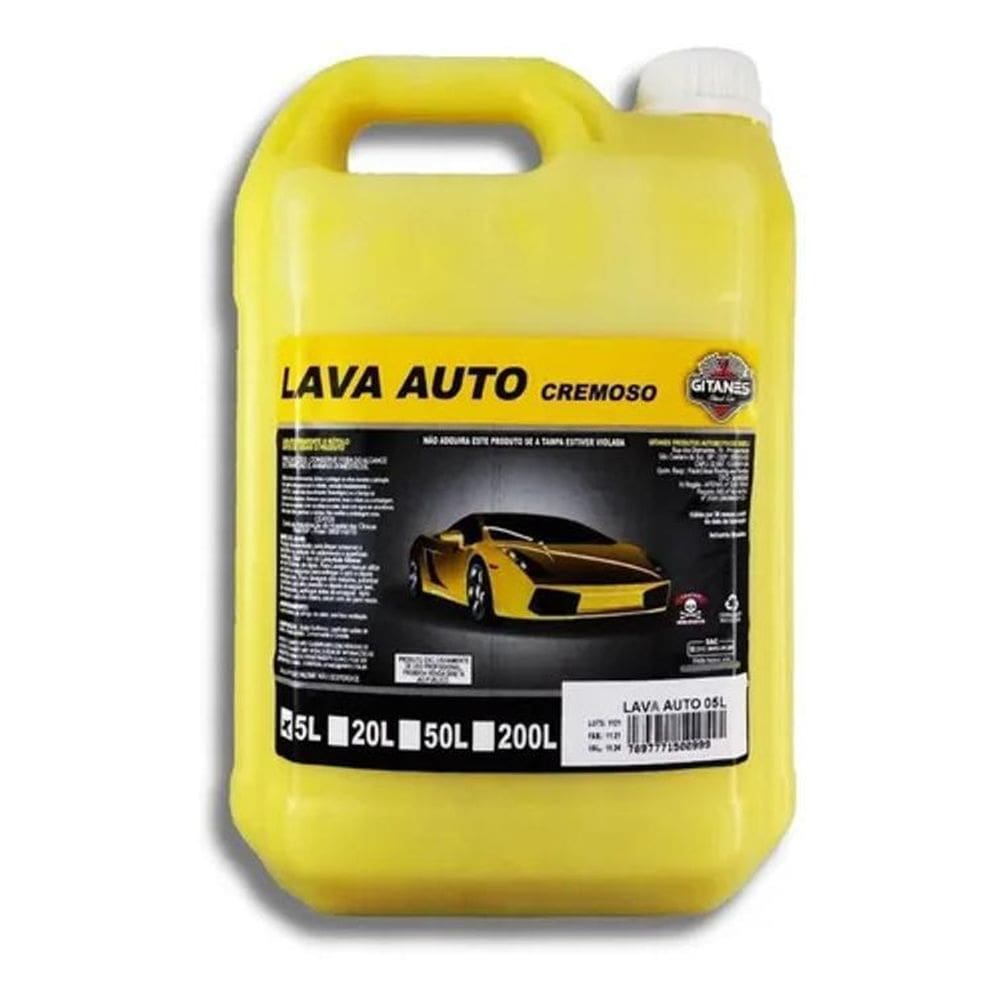 Shampoo Automotivo Lava Auto Cremoso Carro Moto 5L Gitanes