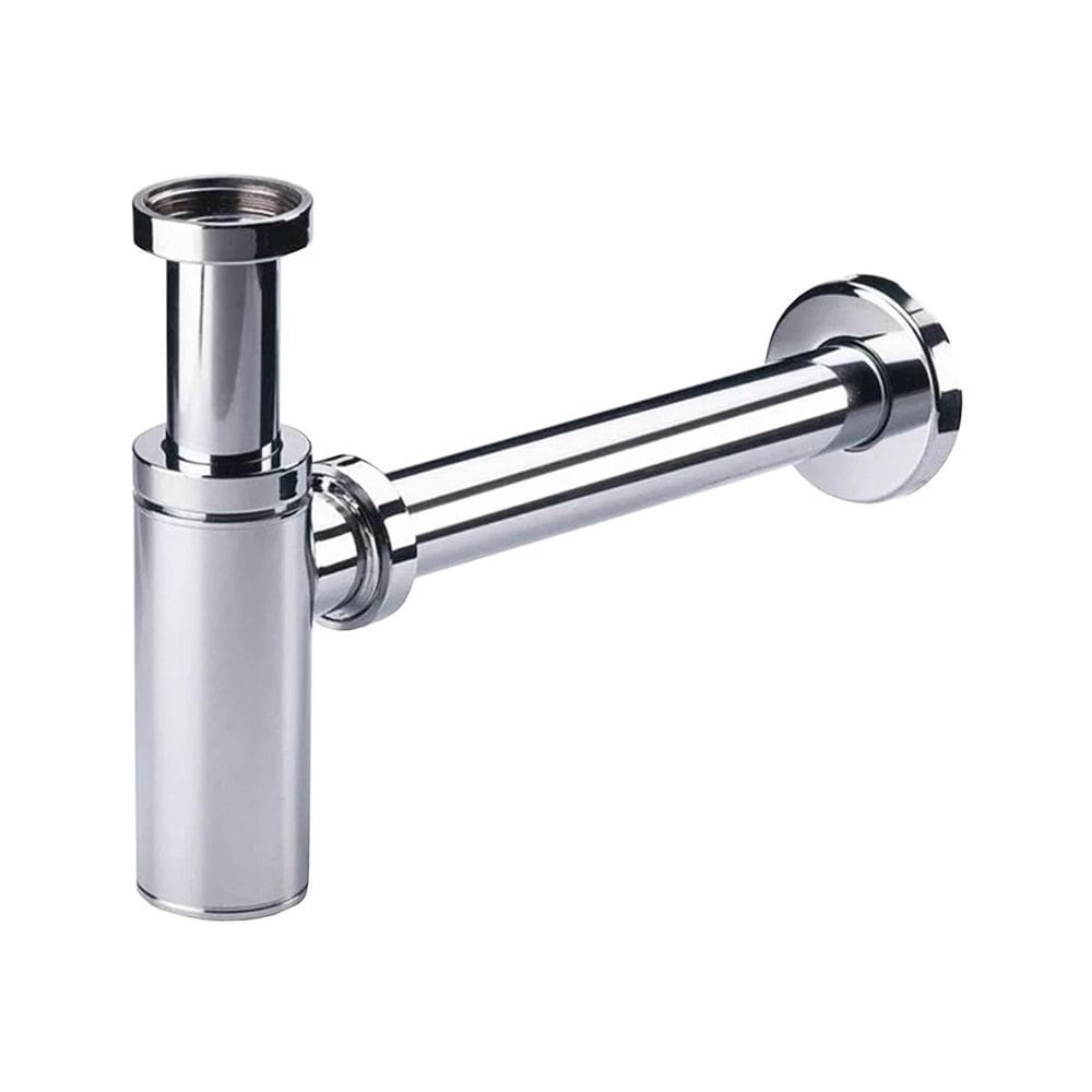 Sifão Cromado Inox Para Cuba De Banheiro
