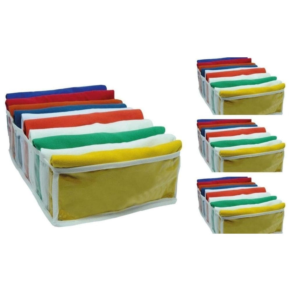 Organizador Roupa Camiseta Colmeia Multiuso Grande Kit 4 Un