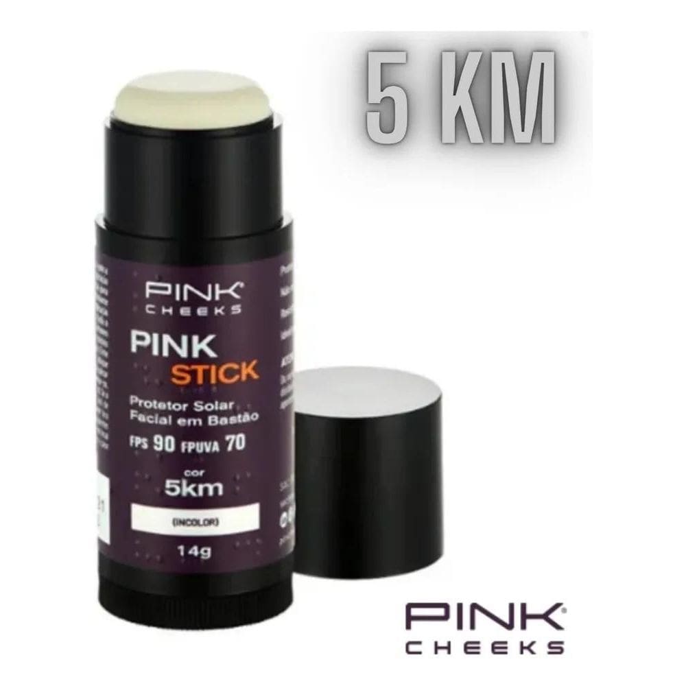 2X Protetor Solar Facial Pink Stick Fps90 5Km Pink Cheeks 14