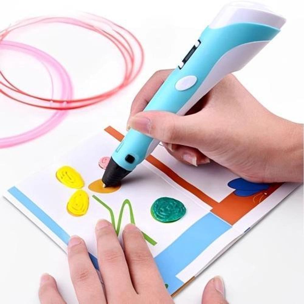 Kit Super Caneta 3D Impressora Profissional Refil Desenho