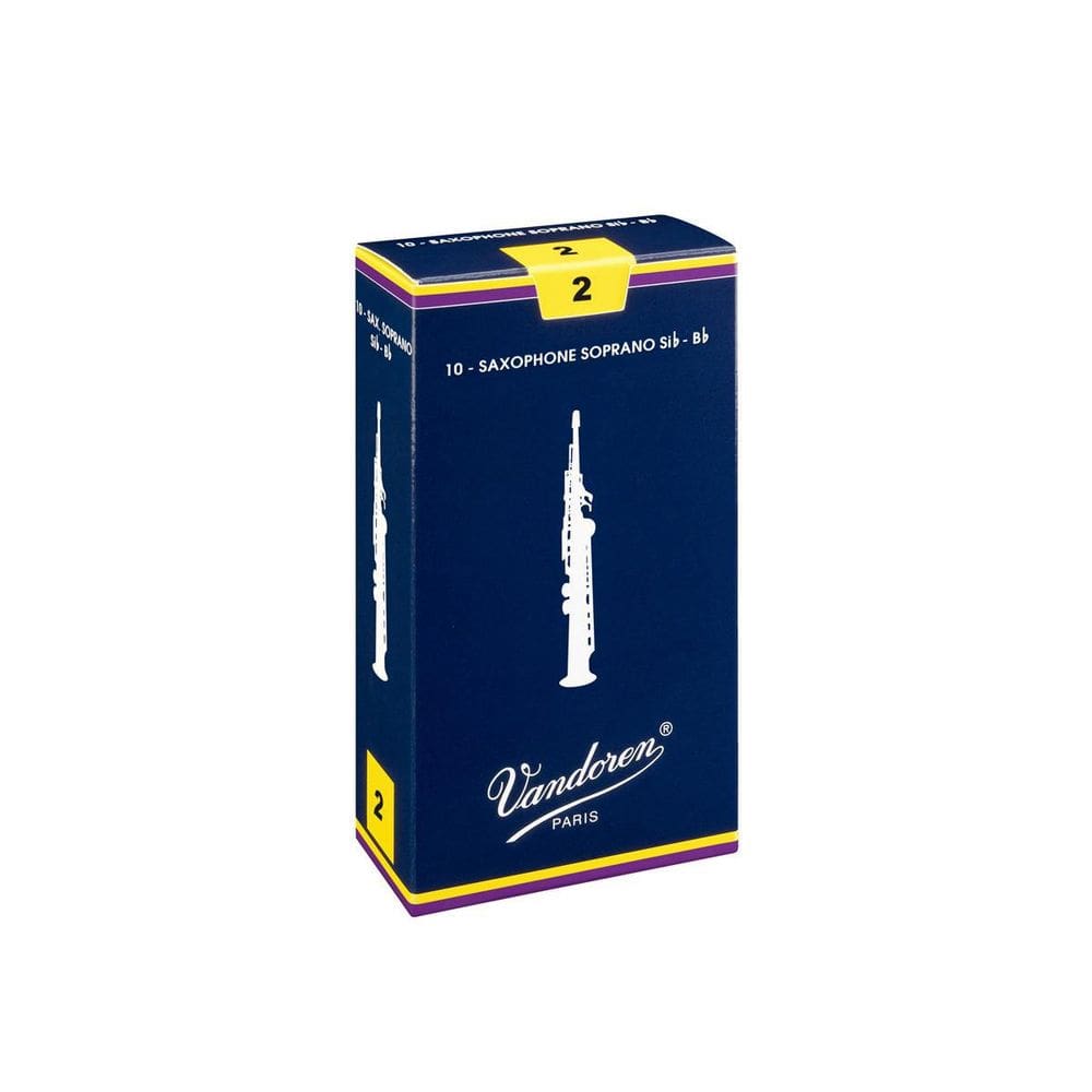 Palheta Vandoren Tradicional Nº 2 Para Sax Soprano