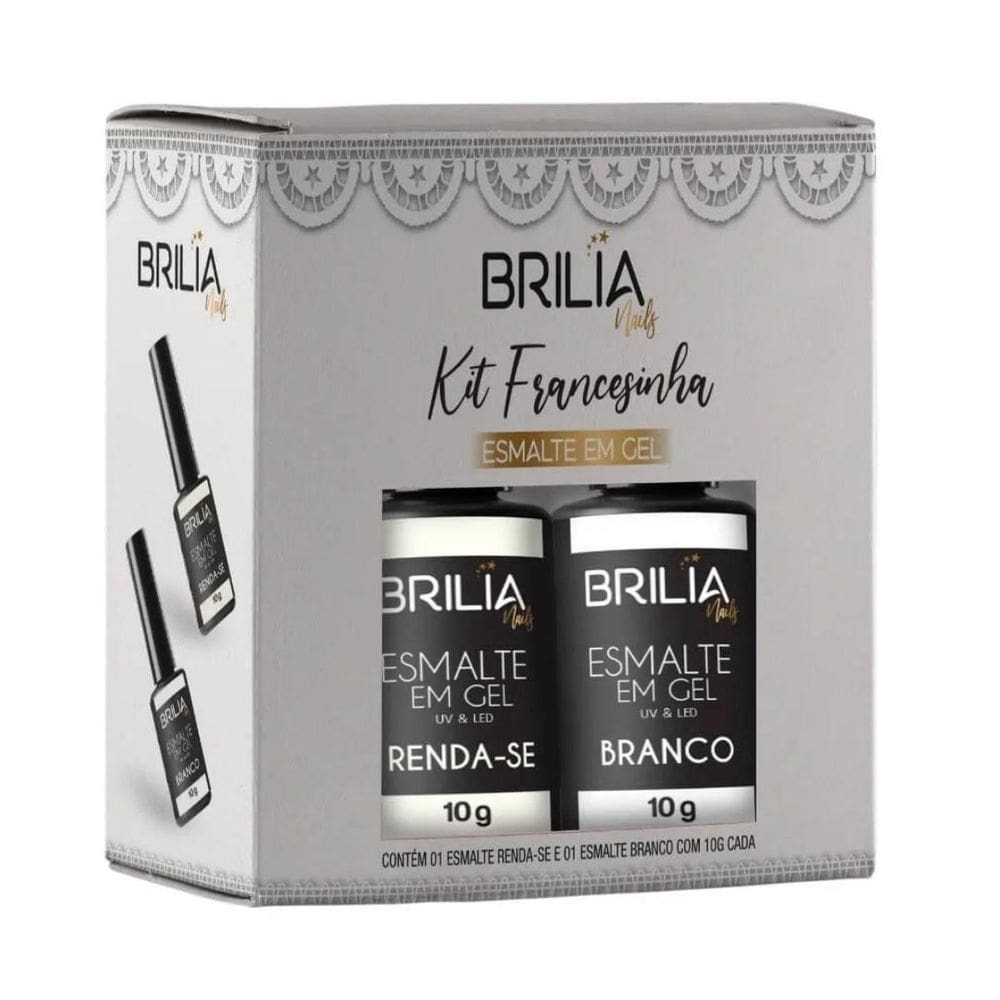 Brilia Nail Esmalte Em Gel Kit Francesinha