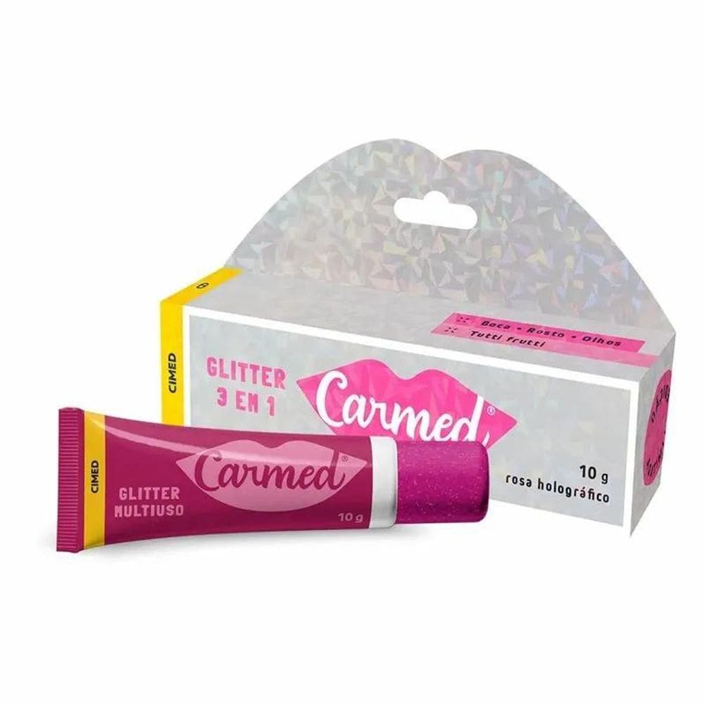 Hidratante Labial Multifuncional Carmed Glitter 3 Em 1 Tutti