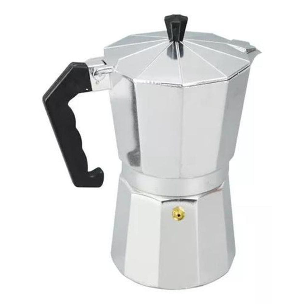 Cafeteira Italiana Expresso Faz 9 Xícaras Café Cinza