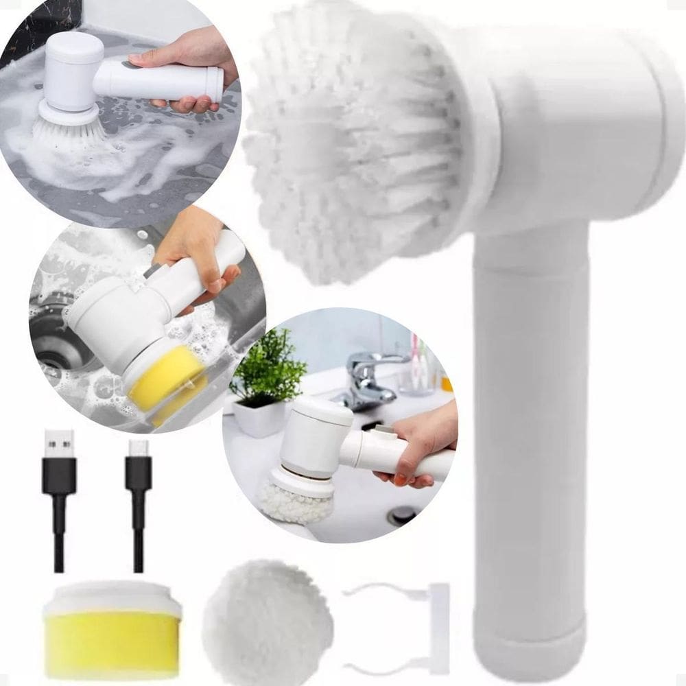 Escova Elétrica Portátil Para Vidros De Box